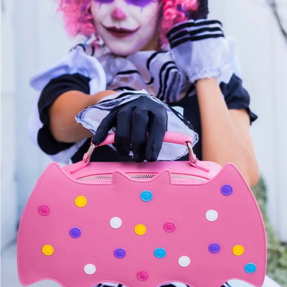 Circus Cookie Pink Bat Crossbody purse